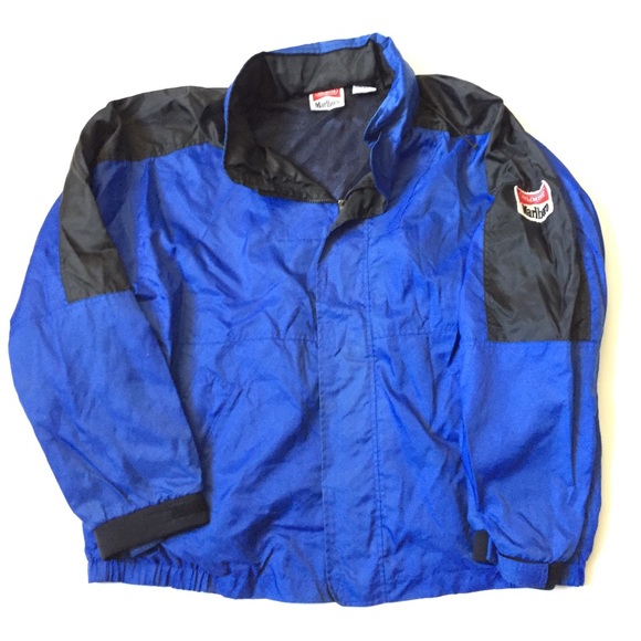 Vintage Marlboro Windbreaker Jacket Xl 